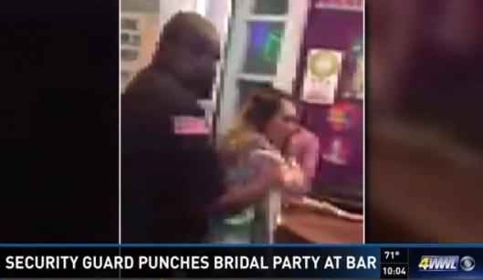 Security Guard, fight, bachelorette party at a New Orleans bar 